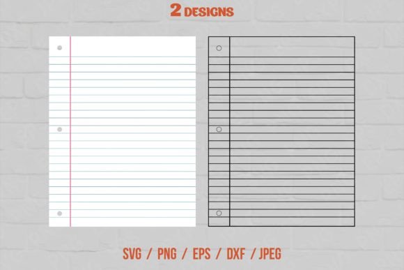 Download Lined Notebook Paper SVG - Lined Collection
