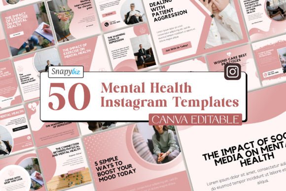 Download Mental Health Instagram Canva Templates - Instagram canva templates Collection