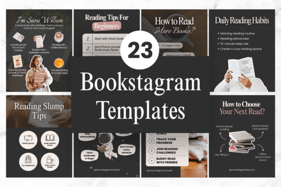 Download Bookstagram Instagram Canva Templates - Instagram canva templates Collection