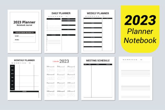 Download 2023 Planner Notebook Interior Journal - Premium Resources