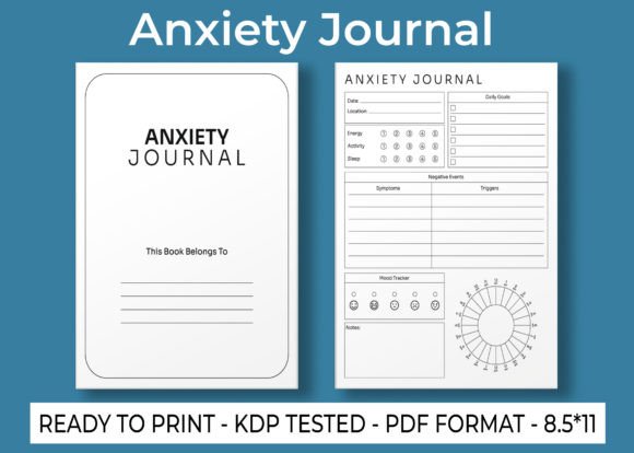 Download Anxiety Journal KDP Interior - Anxiety journal Collection