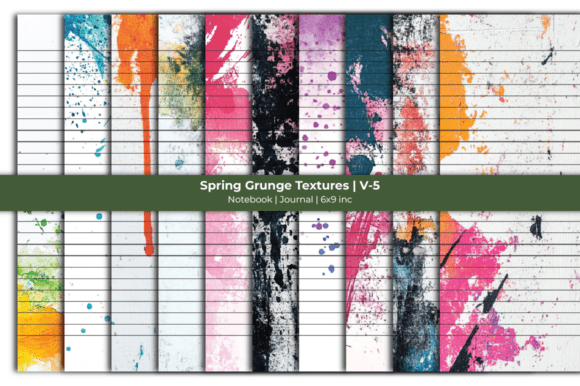 Download Lined Paper | Spring Grunge Textures - Lined Collection